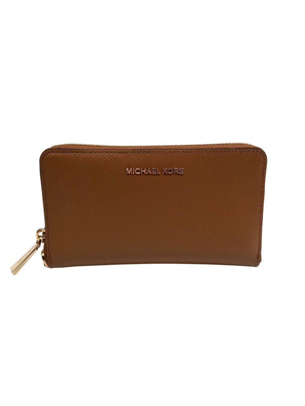 Michael Kors Brown Leather Acorn Wristlet